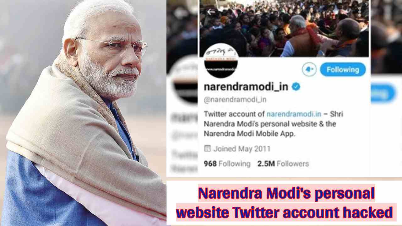 Narendra Modi’s personal website Twitter account hacked, social media site confirms