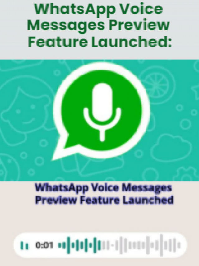 WhatsApp Voice Messages Preview Feature Launched